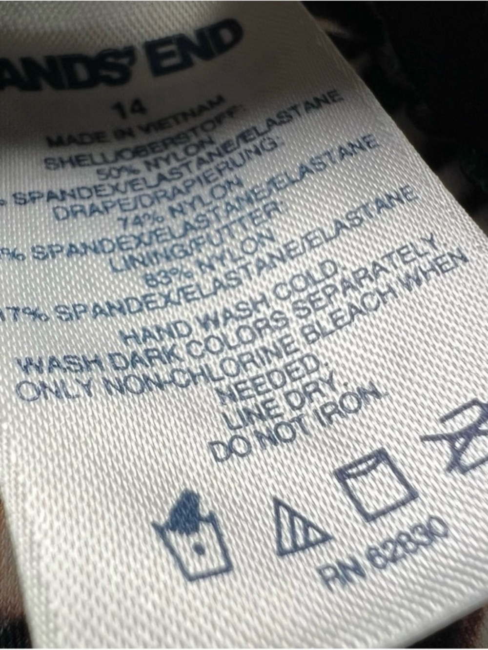 Lands End one piece swimsuit size 14 - Picture 5 of 5